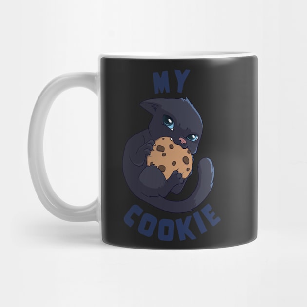 My Cookie Angry Kitten in Blue by PaperRain